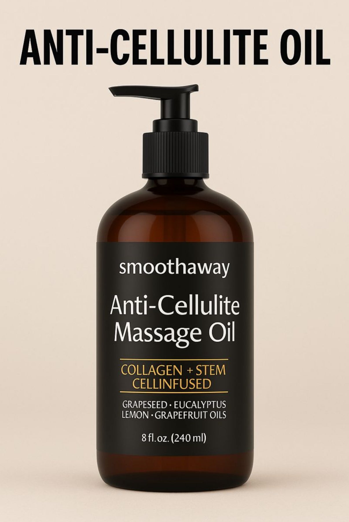 SmoothAway Botanical Anti-Cellulite Massage Oil – 8oz